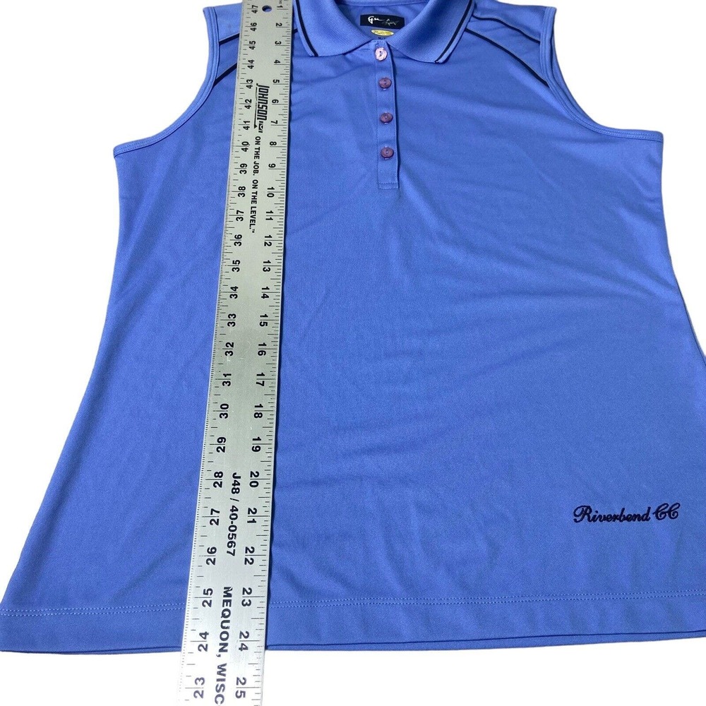 Greg Norman Women's Polo Lavender Golf Collared‎ Tank Top Shirt Size Medium - Picture 9 of 9